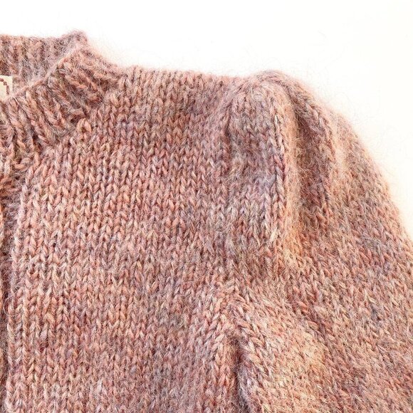 Helena Ruuth Womens Vintage Chunky Knit Sweater Handmade in Ireland Mohair Wool - Picture 6 of 10